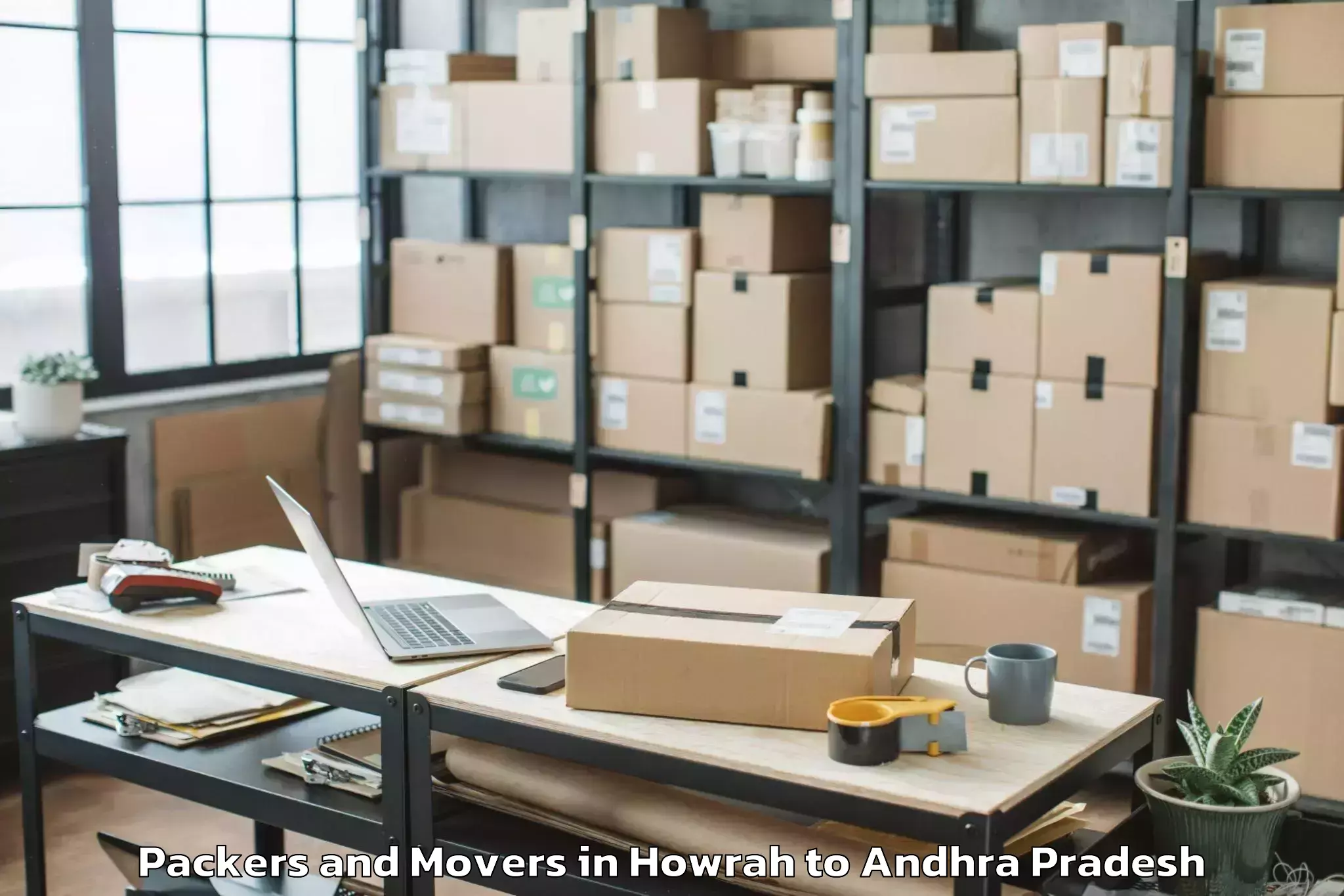 Book Howrah to Paravada Packers And Movers Online